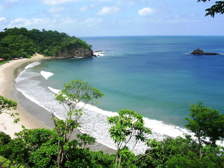 Bella playa de Nicaragua